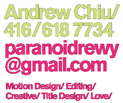 Andrew Chiu : paranoidrewy.com